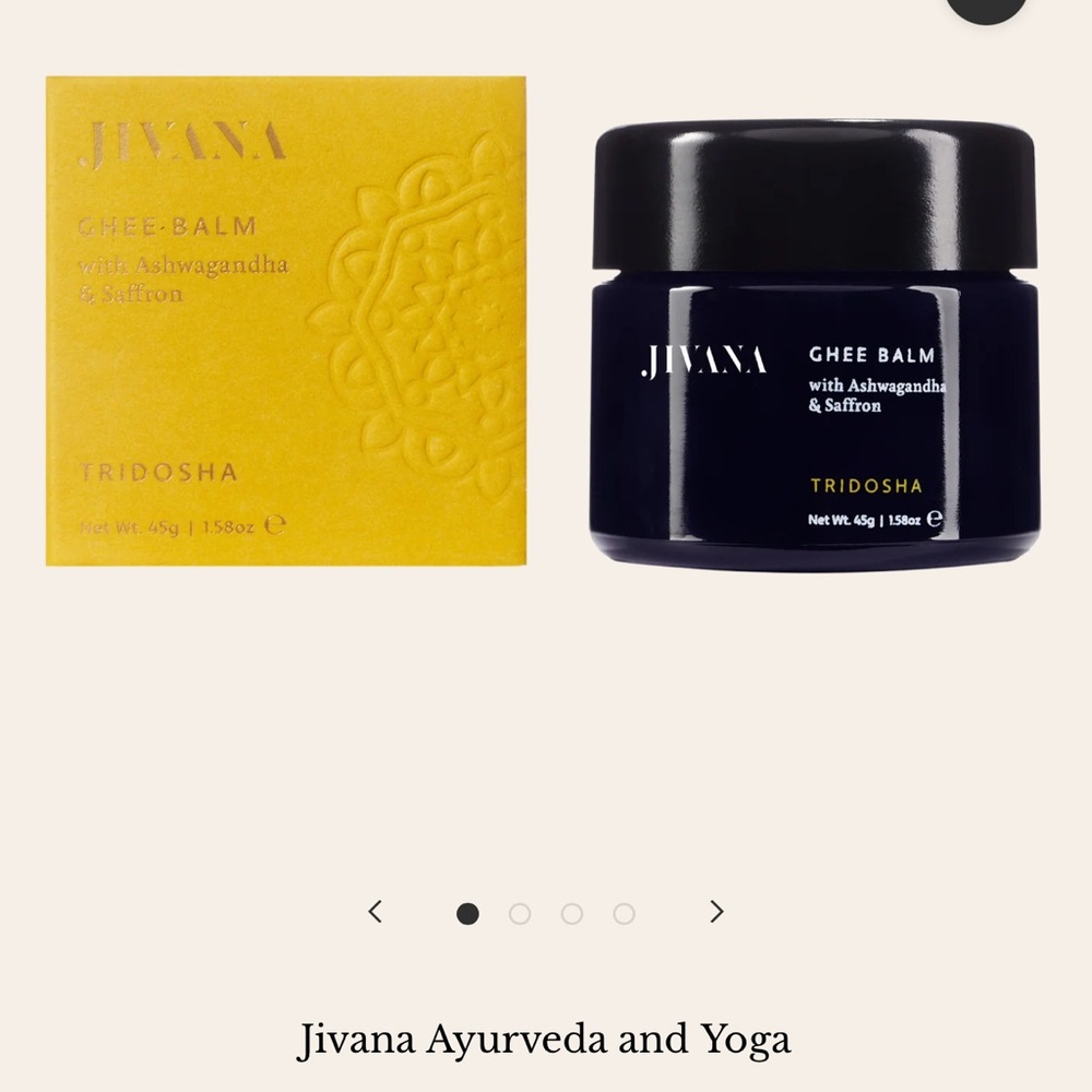 Ghee Balm with Ashwagandha & Saffron - Black and Yellow
